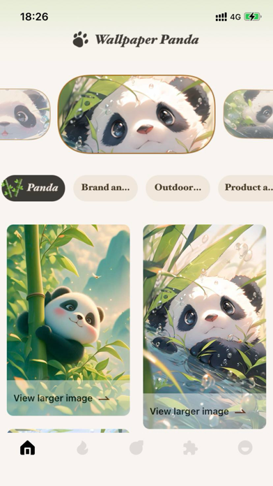 Panda Art Wallpaper:4k Screen Screenshot