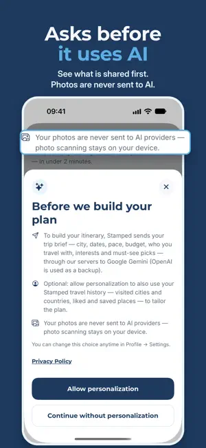 Stamped: AI Trip Planner screenshot 2