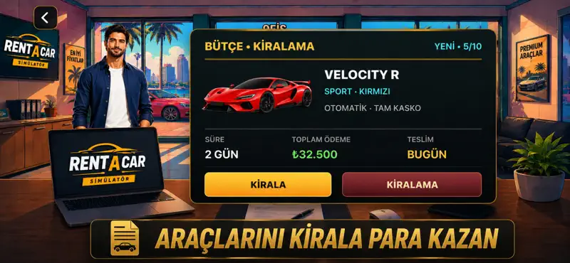 Rent A Car Simülatör screenshot 2 of 6