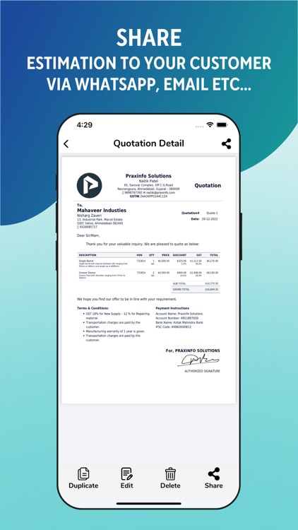 Estimate & Invoice - Maker screenshot-7