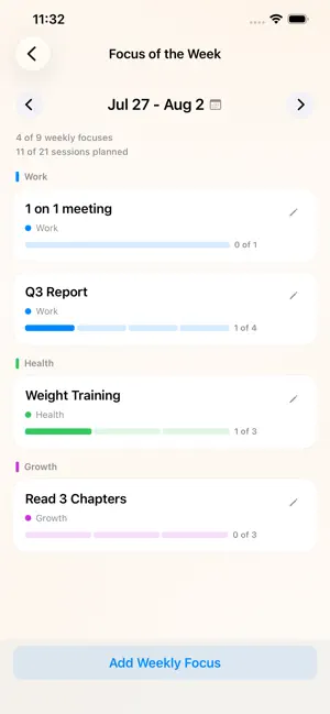 Focus3: Daily Balance screenshot 2