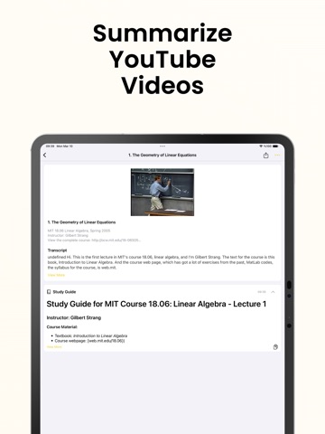 Lemonote: AI Note Taker LM iPad screenshot