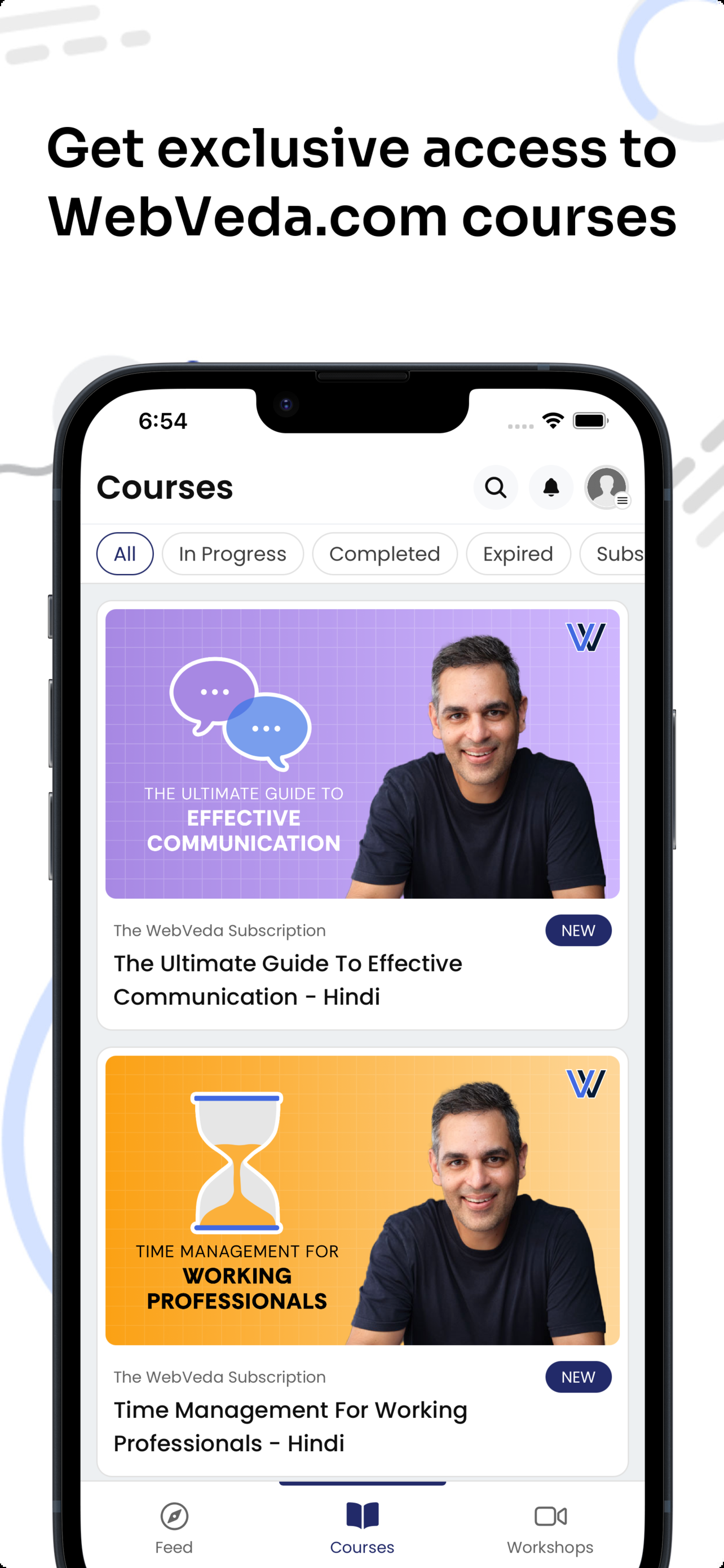 WebVeda Learner App screenshot 3