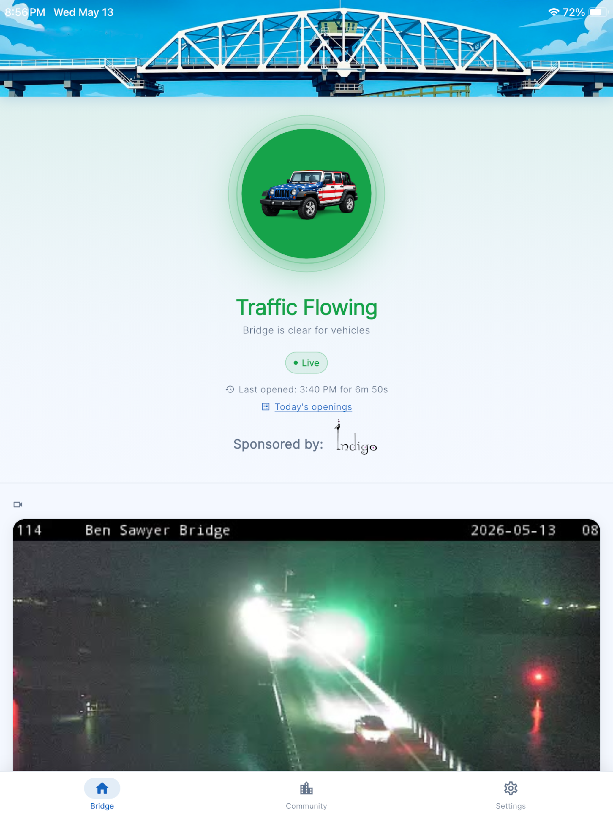 Sullivan's Island BridgeStatus screenshot 5
