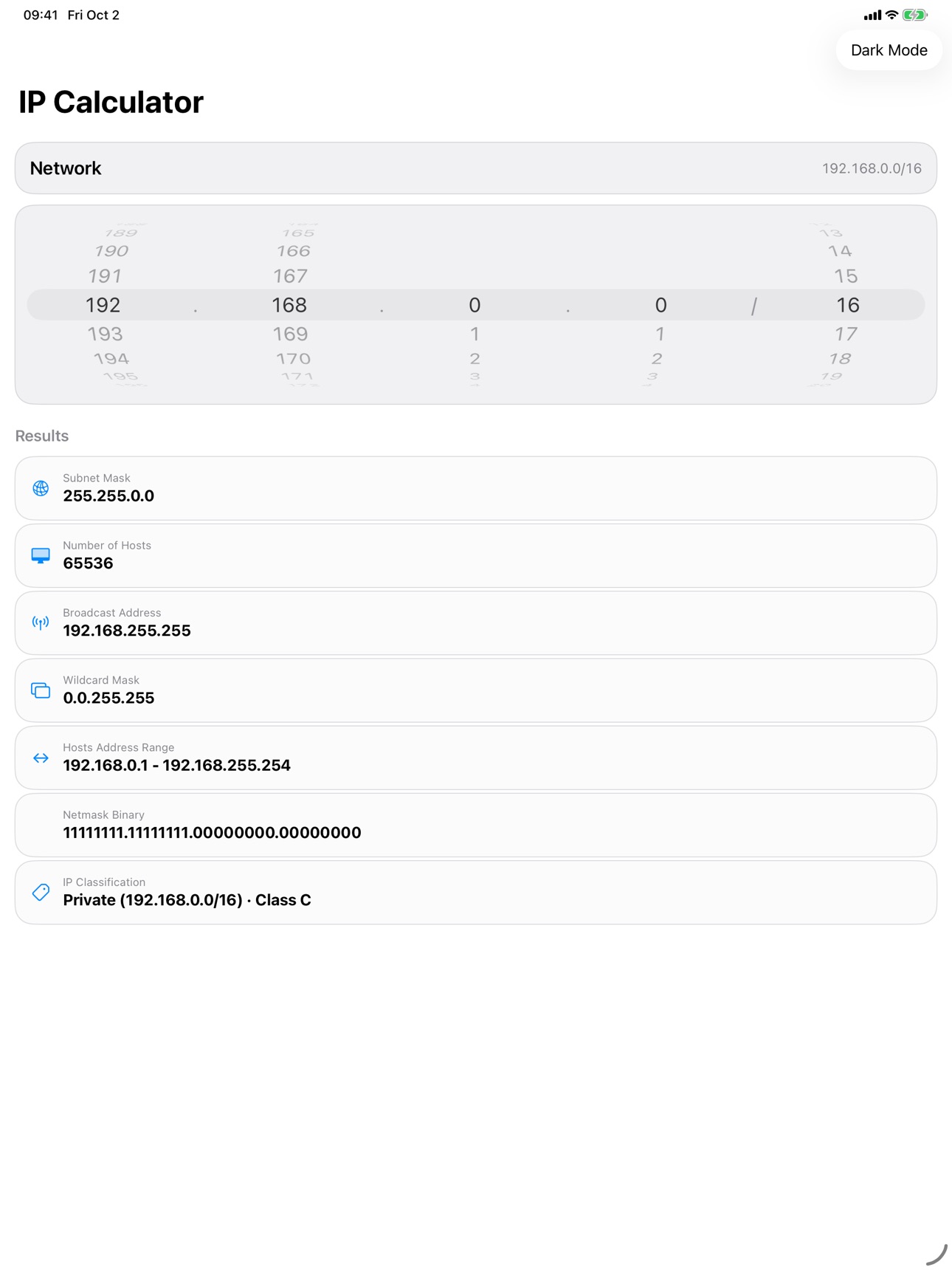 Screenshot 4 of IP Calculator: Subnet & CIDR
