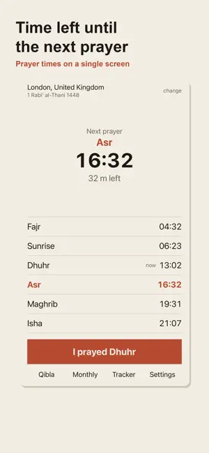 Prayer Times Athan: Vakithane screenshot 1