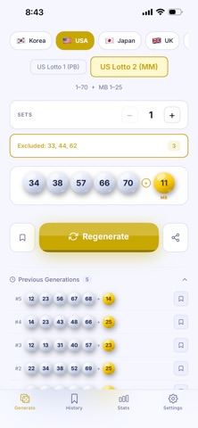 Magic Lotto Number Generator screenshot