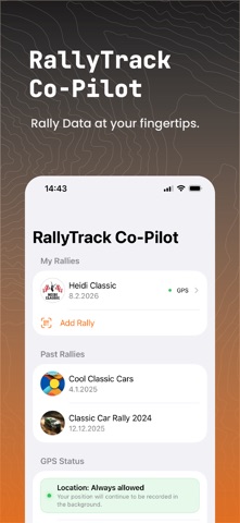 RallyTrack Co-Pilot Screenshot 1 of 3