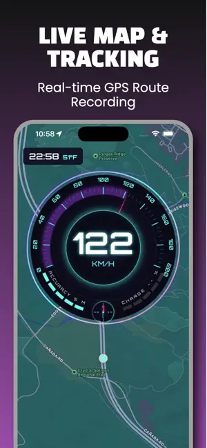 Speedometer: GPS HUD Tracker screenshot 2
