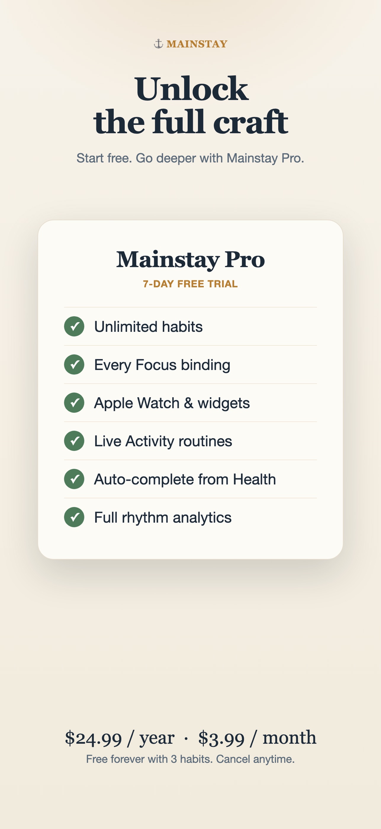 Screenshot 5 of Mainstay Habits