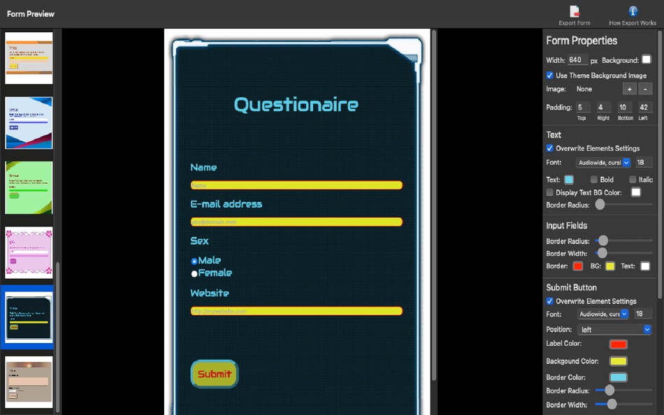 #1. Forms - For HTML Forms (macOS) Av: Alessandro Gimenes Ferri