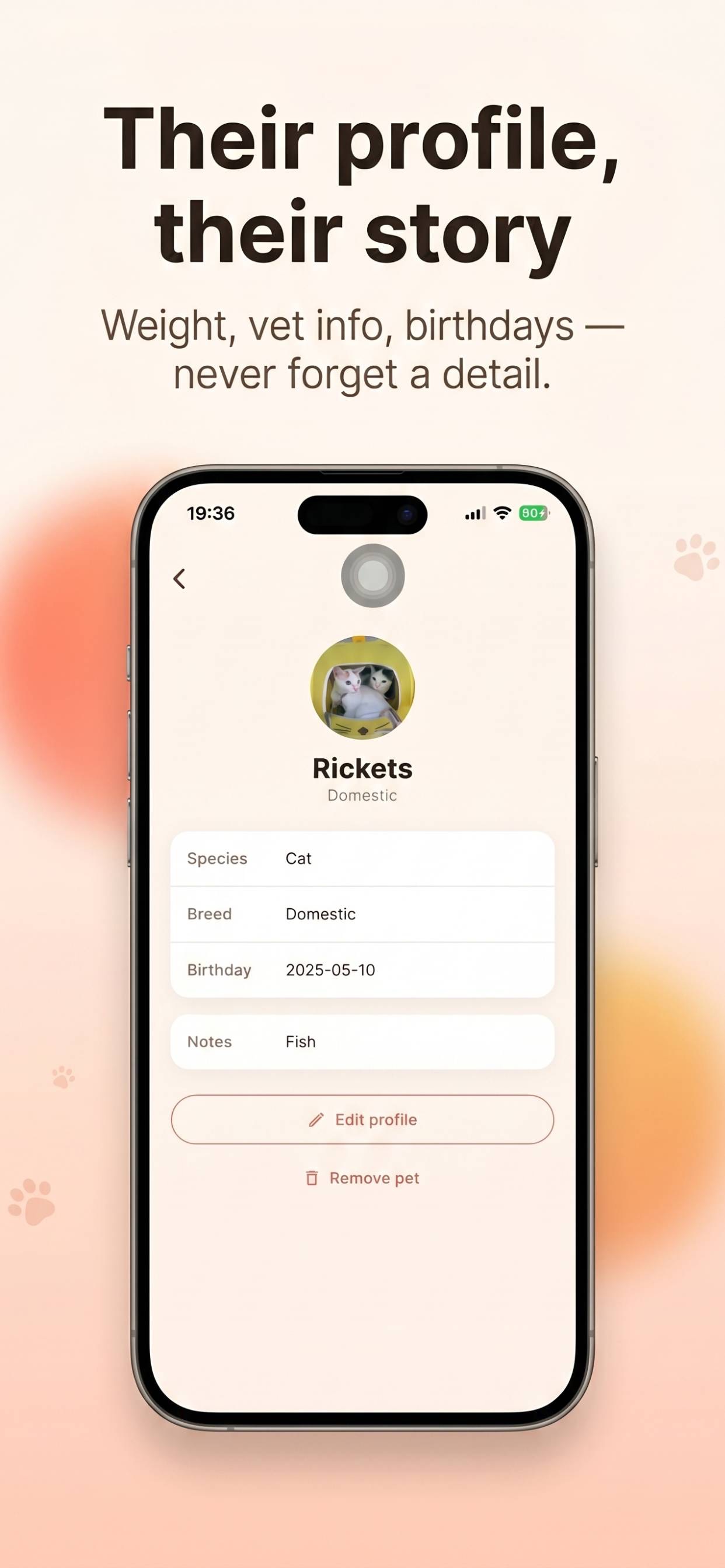 Screenshot 3 of PawDone: Pet Care Tracker