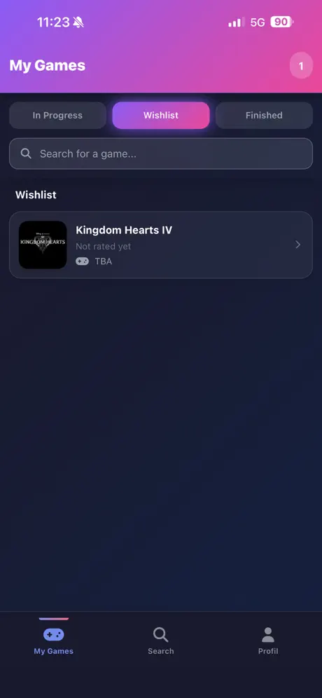 OrGameizer screenshot 2