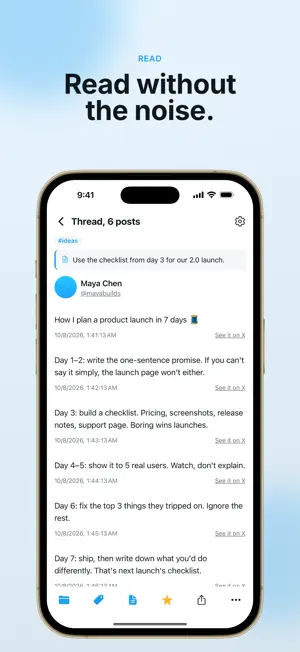 XRead: Save Tweets & Threads screenshot 2