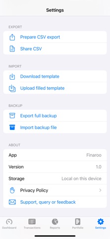 Finaroo Book screenshot
