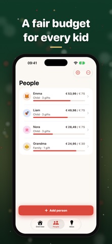Pakje: Gift List & Budget screenshot 1