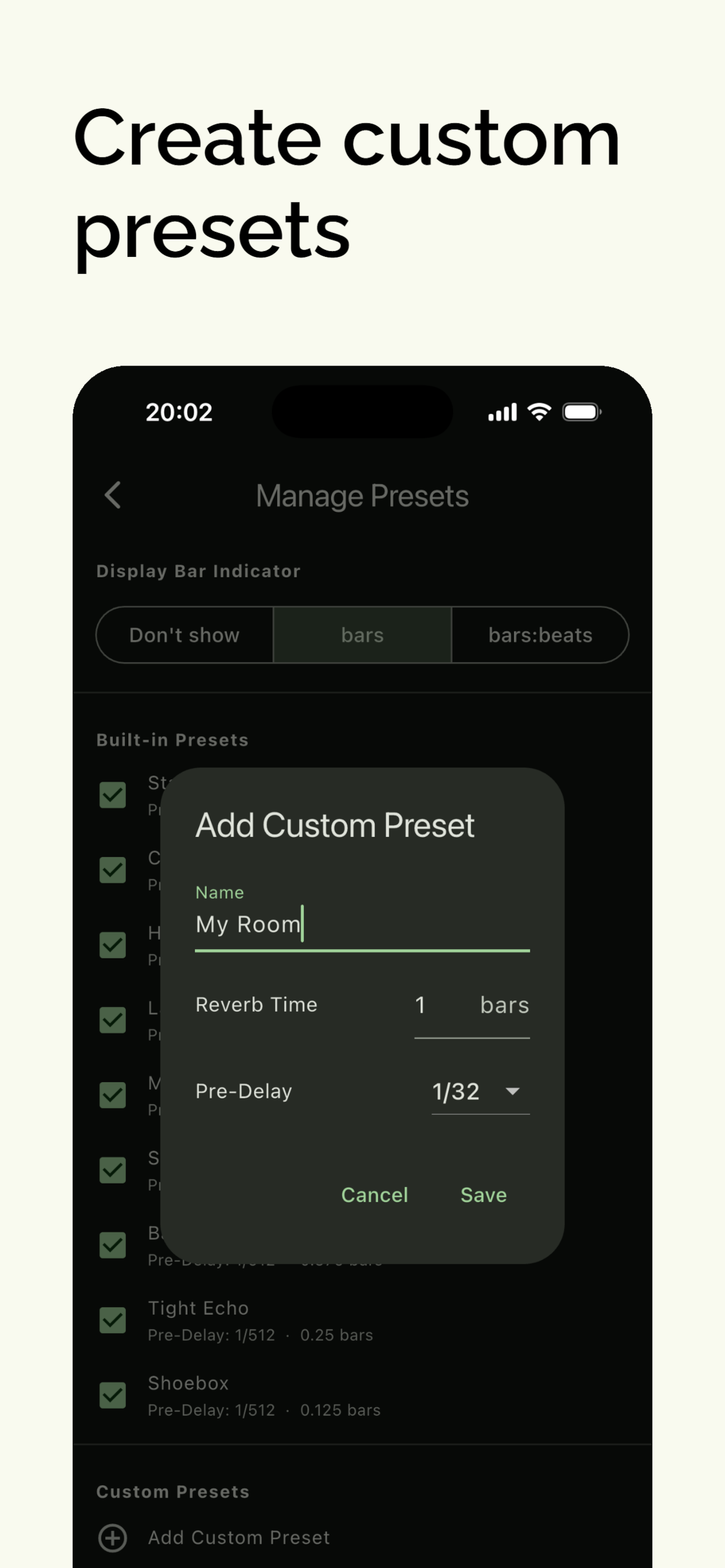 Delay & Reverb Calculator - AP