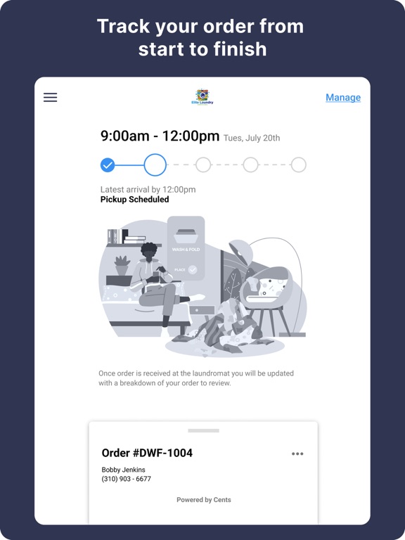Elite Laundry Services iPad screenshot 3 - Lifestyle app