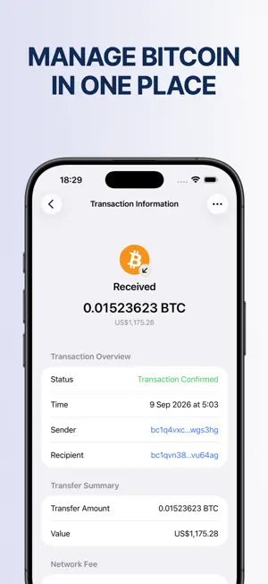SatPak : Bitcoin Wallet screenshot 2