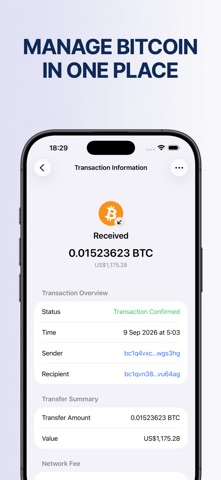 SatPak : Bitcoin Wallet Screenshot 2 of 5