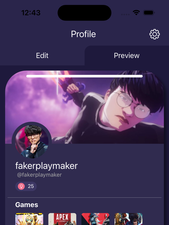 Recall - Find Gamer Friends iPad screenshot 1 - Social Networking app