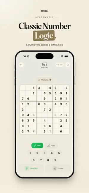 Zekai: 5 Logic Puzzles screenshot 3