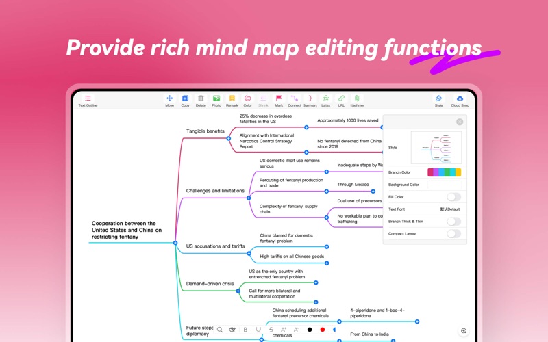 Screenshot #1 pour MindLine - Mind Map