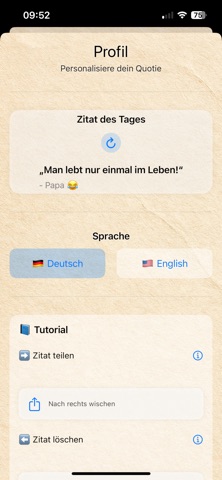 Quotie screenshot