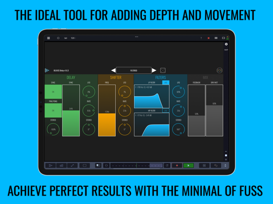 Screenshot #5 pour BLEASS delay AUv3 Audio Plugin