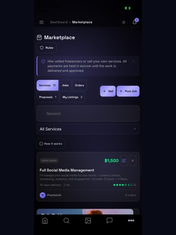 PhantomLeads iPad screenshot