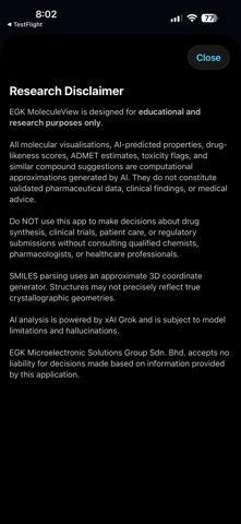 EGK MoleculeView AI screenshot