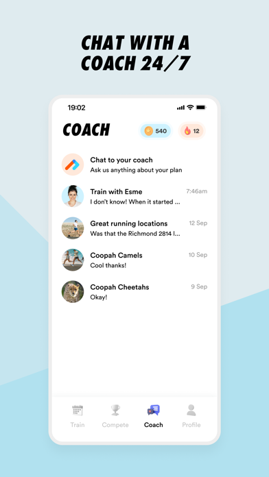 Coopah: The Run Coaching App Screenshot