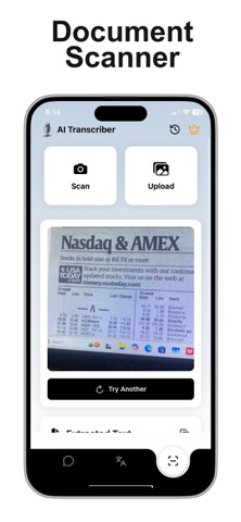 AI Transcribe & Text To Speech iPhone screenshot
