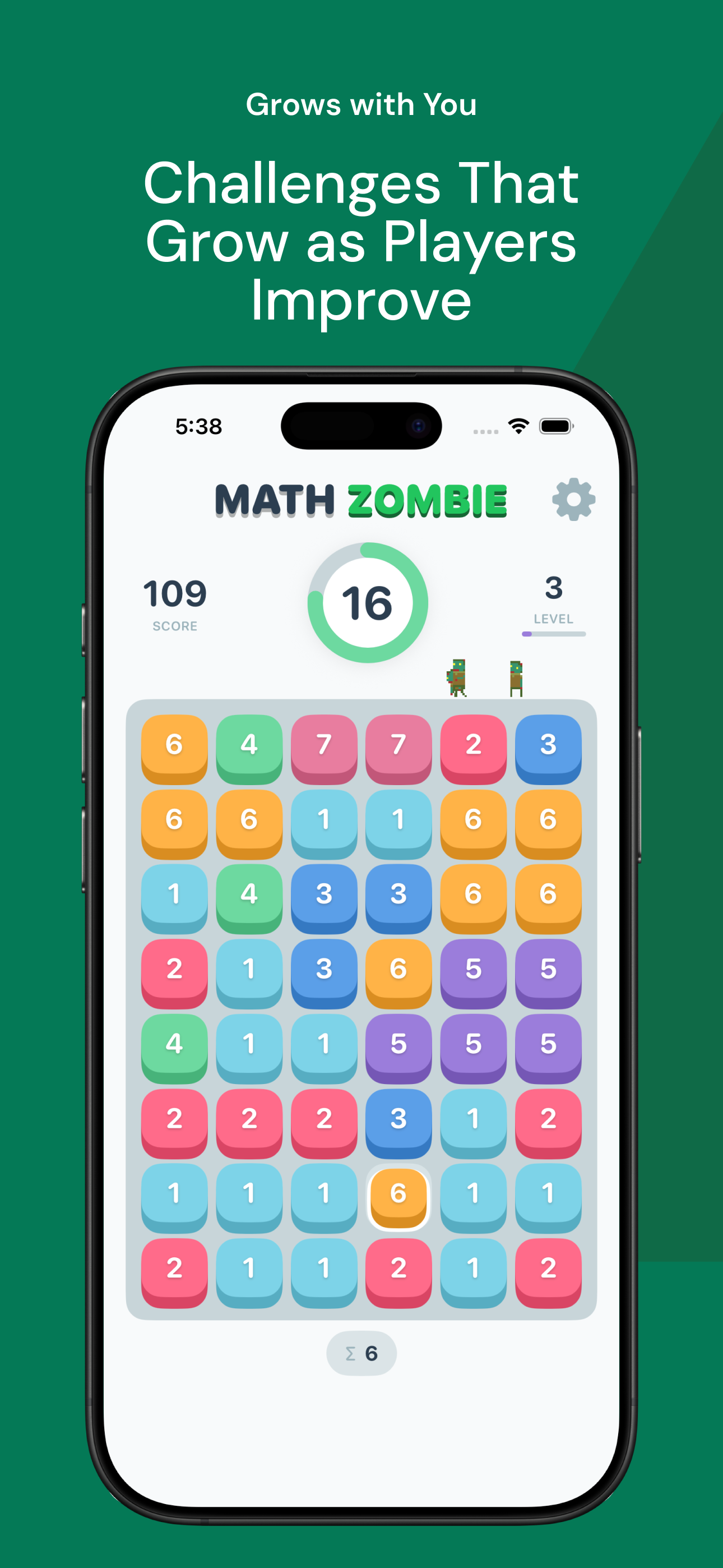 Math Zombie Classic: Learn