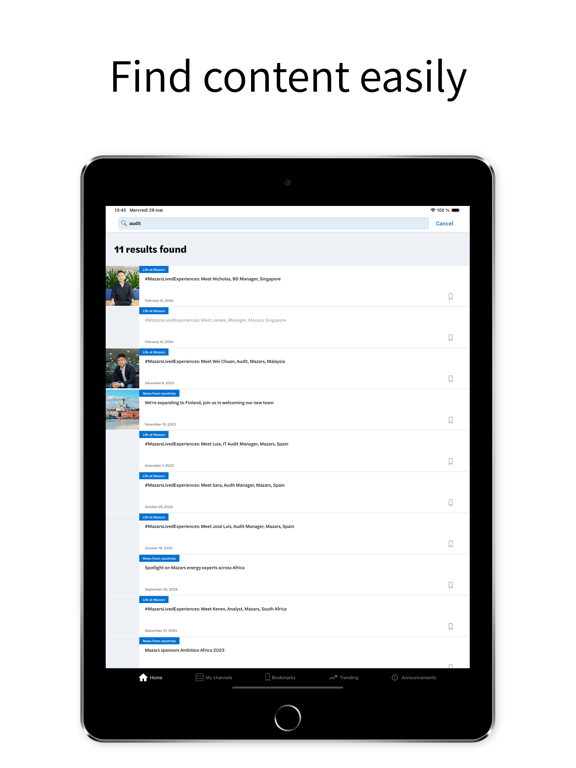 Forvis Mazars news iPad screenshot 4 - News app