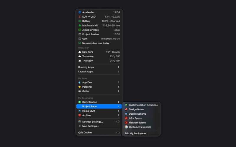 Dockter: Dock & App Launcher, zrzut ekranu 2