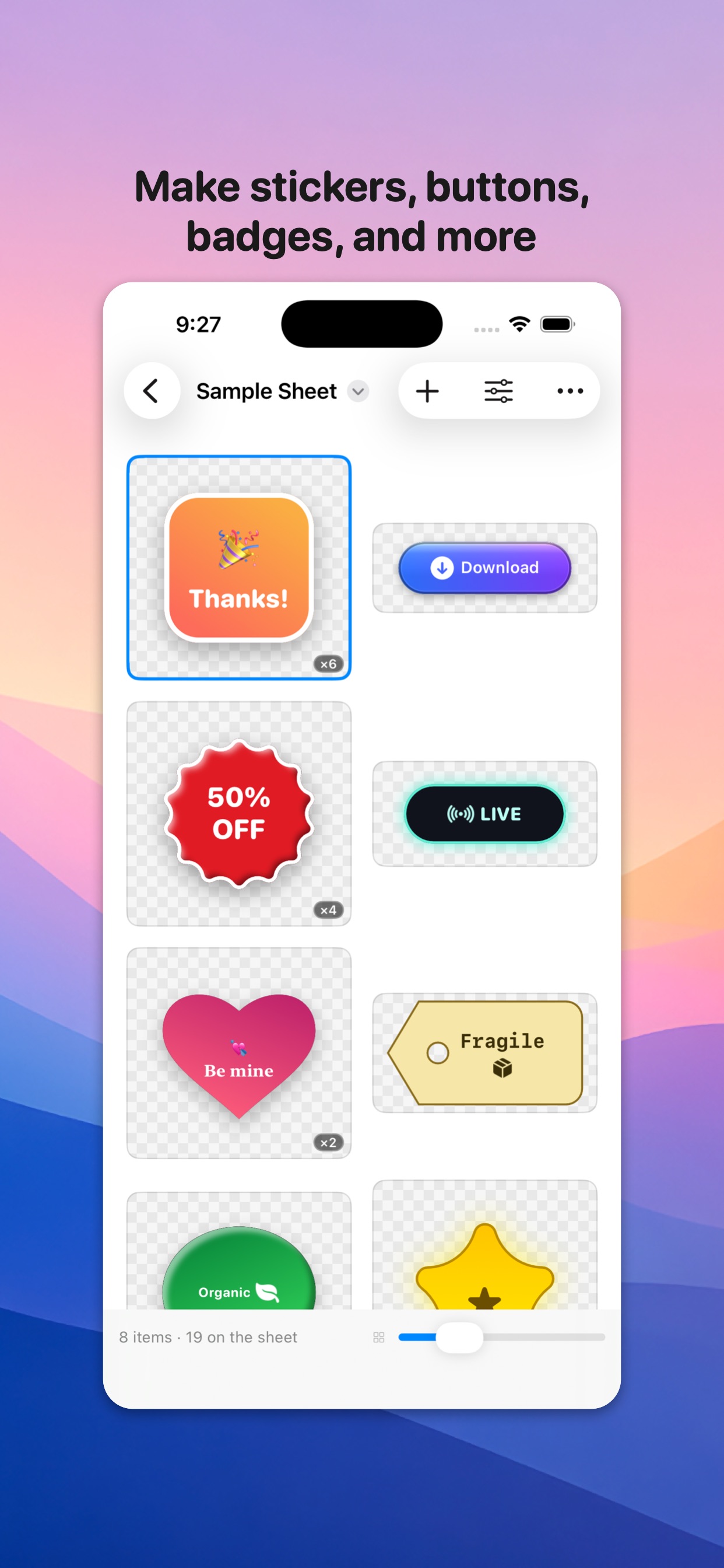 Screenshot 1 of FunFactory — Stickers/Buttons