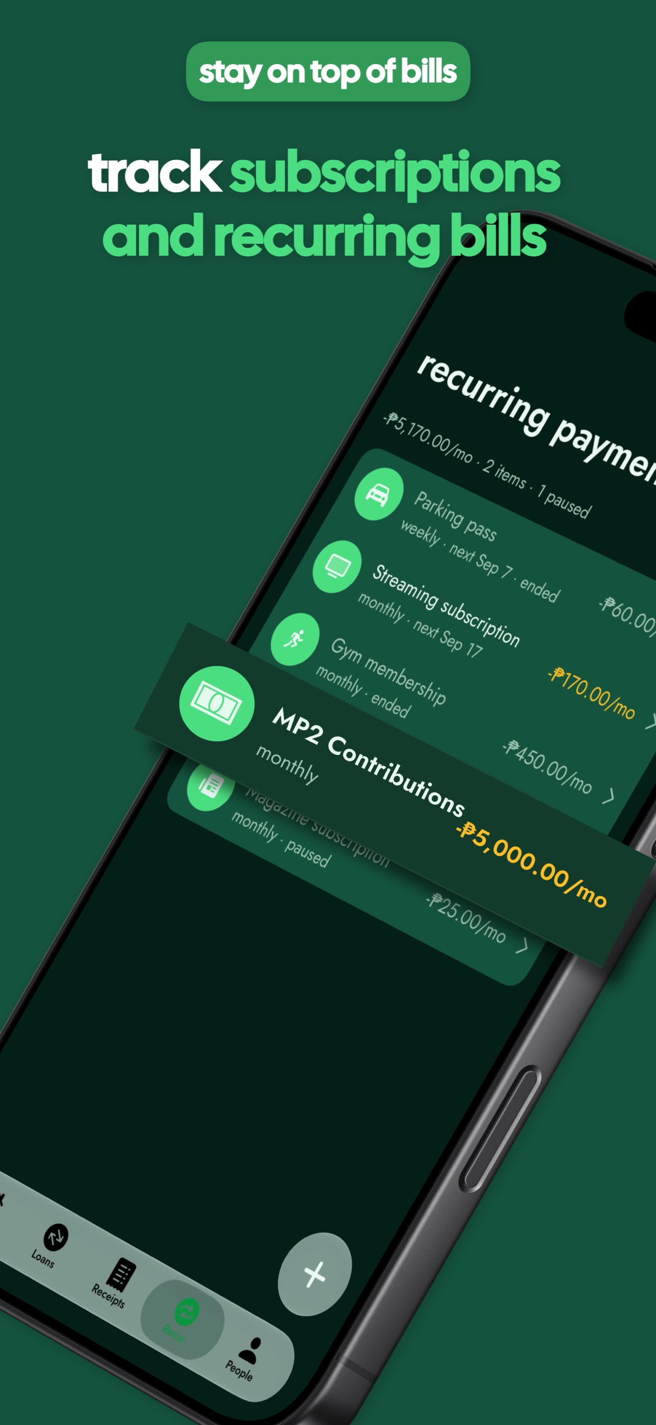 Screenshot 5 of settled. - money owed, sorted.