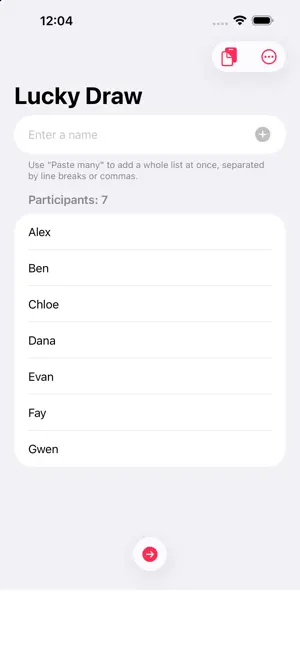 Lucky Draw: Picker & Groups screenshot 1