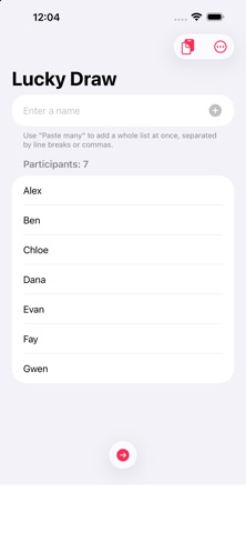 Lucky Draw: Picker & Groups Screenshot 1 of 4
