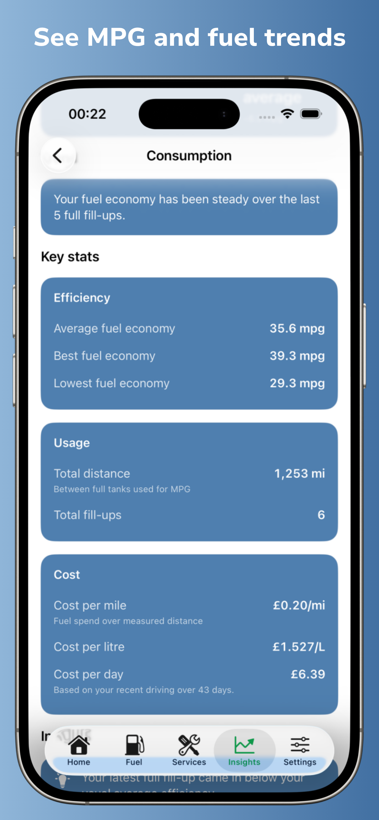 Fillr: Fuel & Service Tracker screenshot 3