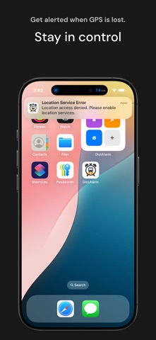 DistAlarm screenshot