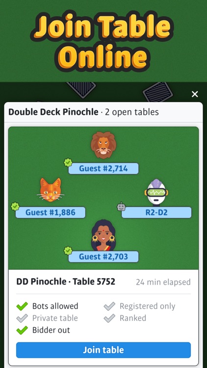 Double Deck Pinochle ‣