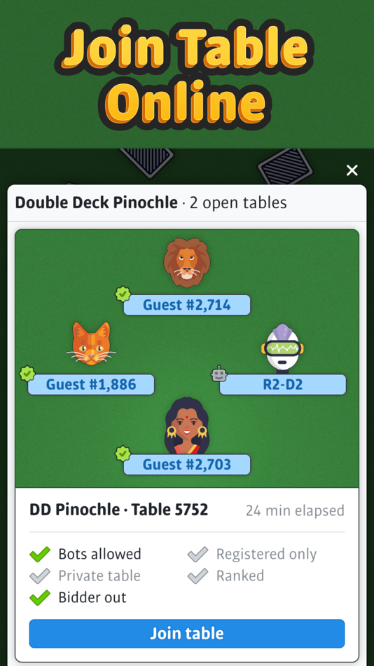 #2. Double Deck Pinochle ‣ (macOS) By: Holger Sindbaek