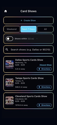 Cards Market iPhone screenshot