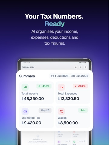 Tax AI - Bookkeeping Done iPad screenshot