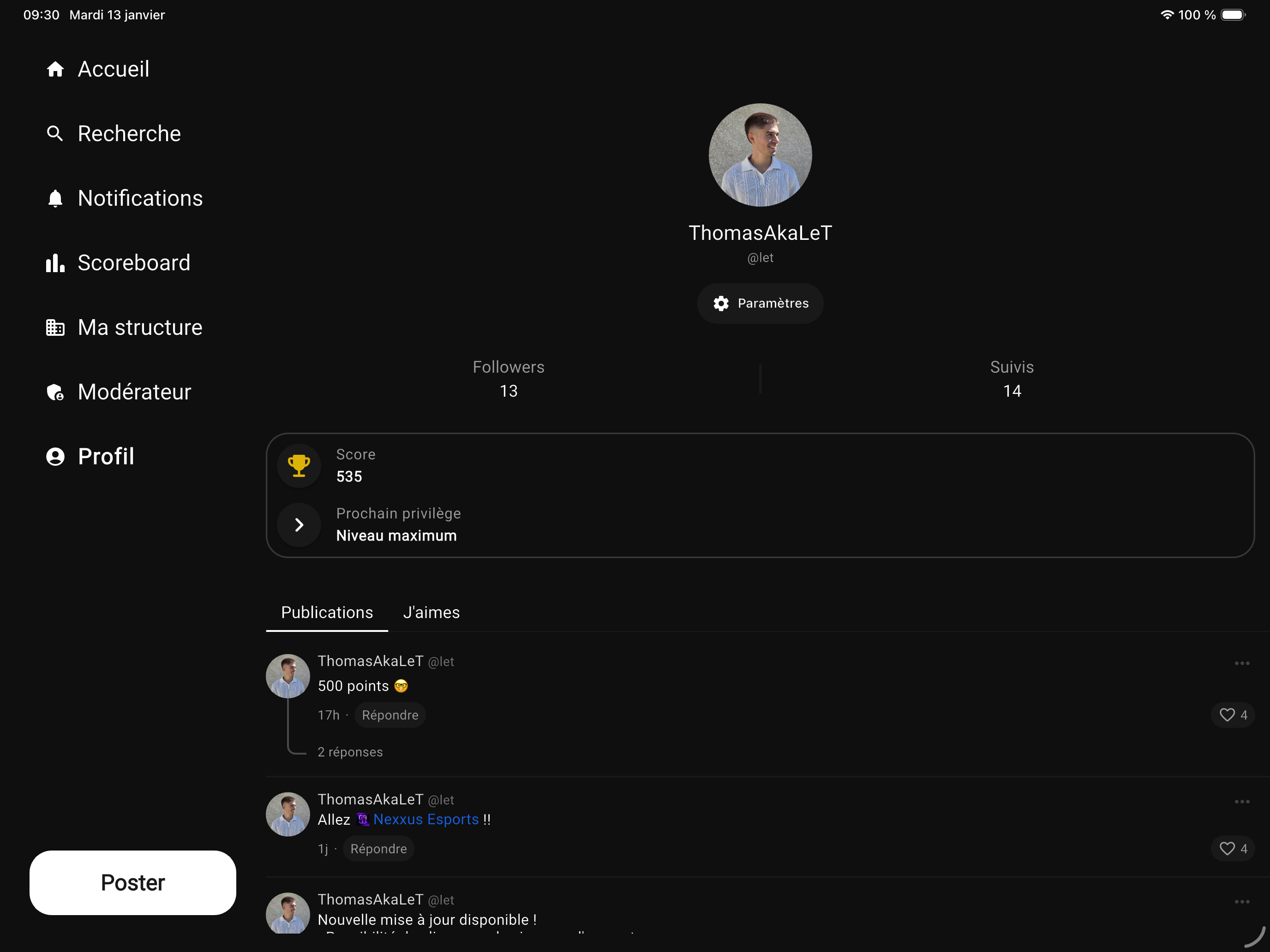 Esprake – Réseau Social Esport
