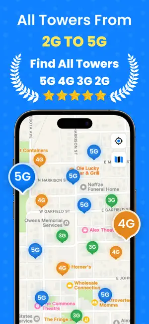 5G/4G Cell Tower Finder screenshot 1