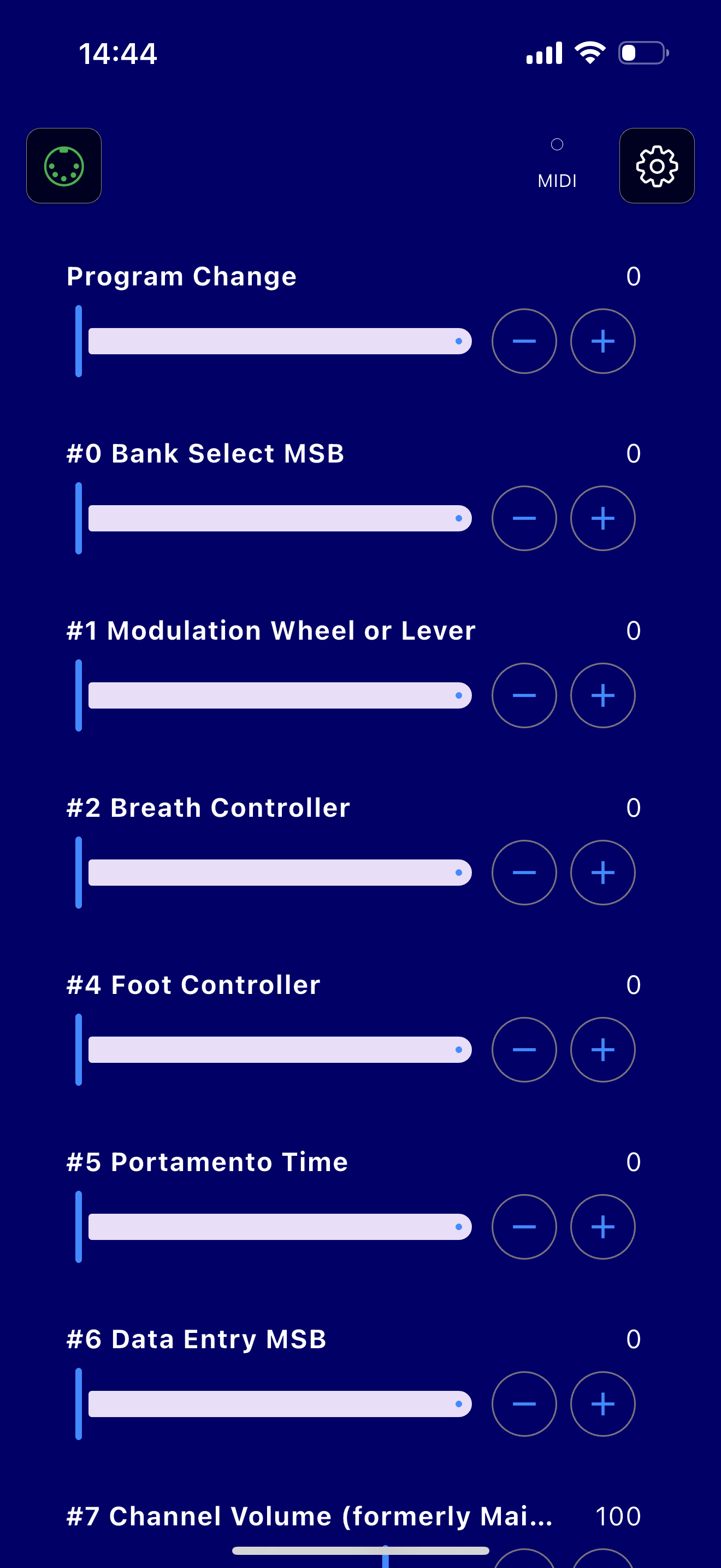 bismark CtrlSlide – MIDI CC