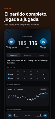 Clutch: Live Basketball Scores screenshot 4